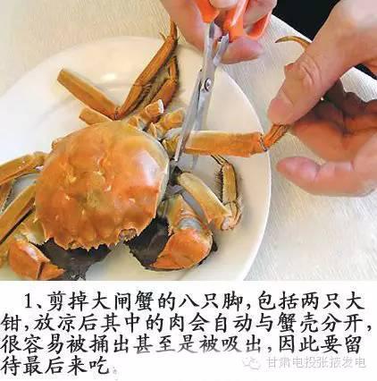 图解，螃蟹的正确吃法