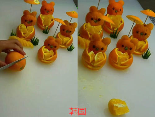 同样是切橙子，中国讲究，韩国精致，而迪拜切的我吃不起！